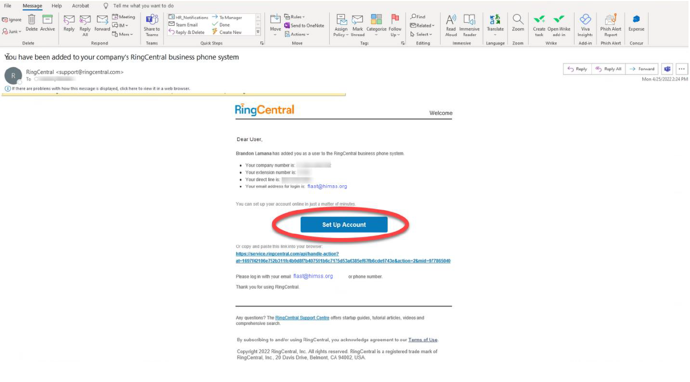 Article - RingCentral Setting up Phon